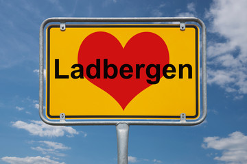 Ortstafel Ladbergen