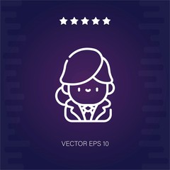 banker vector icon modern illustration