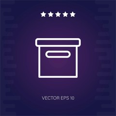 box vector icon modern illustration