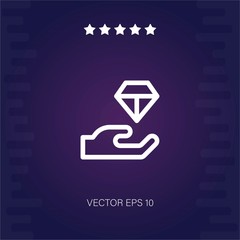 diamond vector icon modern illustration