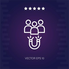 magnetism vector icon modern illustration