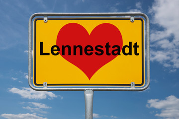 Ortstafel Lennestadt