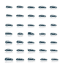 Transport car, transport icons set of 30 icon