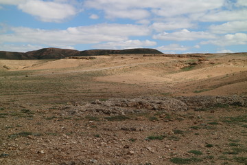 landscape in the desert