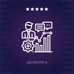 management vector icon modern illustration