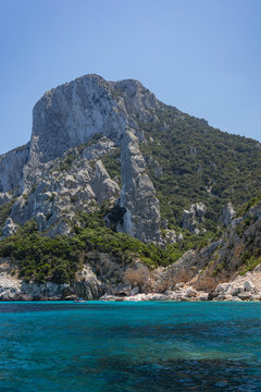 View of Coast and the Tyrrhenian Sea at Gennargentu National Park, Sardinia, Italy 2