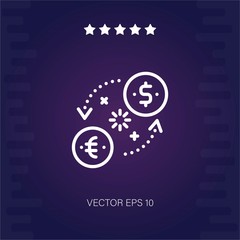 exchange vector icon modern illustration
