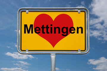 Ortstafel Mettingen