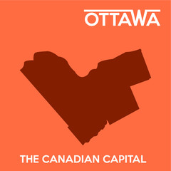 Ottawa map silhouette 