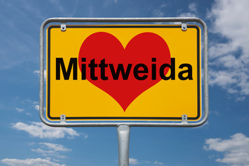 Ortstafel Mittweida