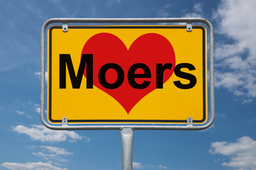 Ortstafel Moers