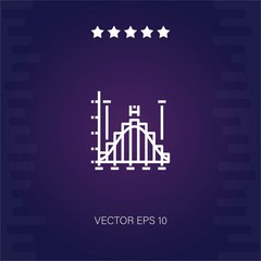 histogram vector icon modern illustration