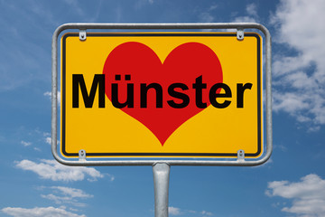 Ortstafel Münster