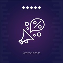 announcement vector icon modern illustration
