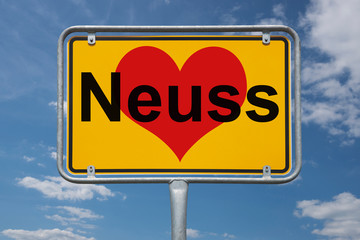 Ortstafel Neuss