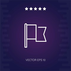 flag vector icon modern illustration