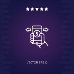 online banking vector icon modern illustration