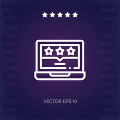 rating vector icon modern illustration