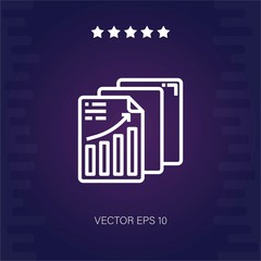 analytics vector icon modern illustration