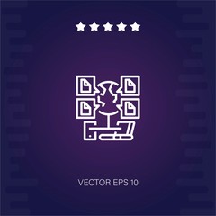 big data vector icon modern illustration