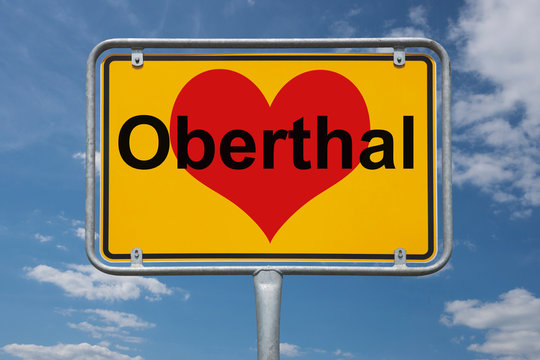 Ortstafel Oberthal