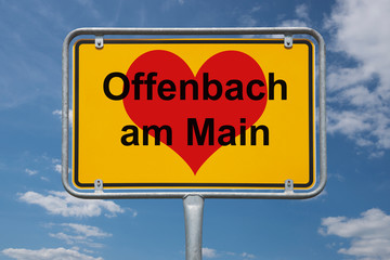 Ortstafel Offenbach am Main