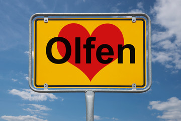 Ortstafel Olfen