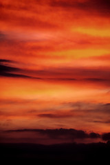Twilight sky and cloud at sunset