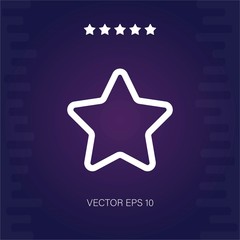 star vector icon modern illustration