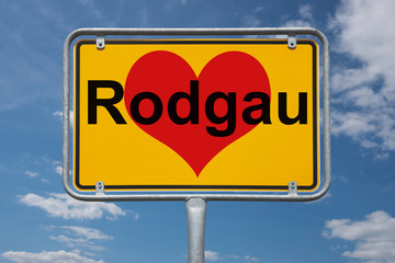 Ortstafel Rodgau