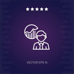 analytics vector icon modern illustration