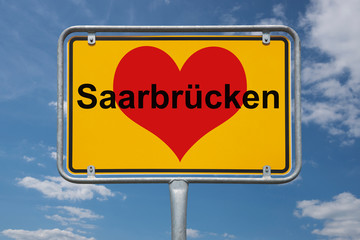 Ortstafel Saarbrücken