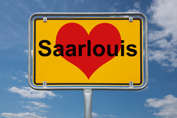 Ortstafel Saarlouis