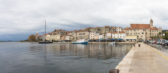 Obraz premium Views of the city of Sibenik, Croatia