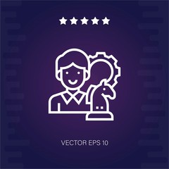 strategy vector icon modern illustration