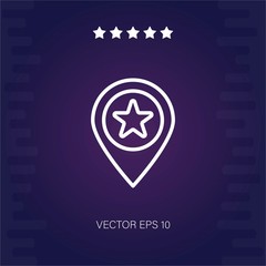 place vector icon modern illustration