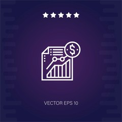 profit vector icon modern illustration