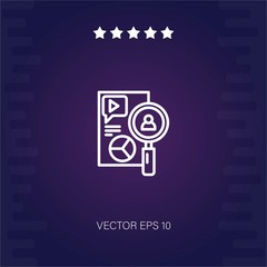 research vector icon modern illustration