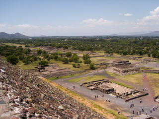Obraz premium General view of the ancient city of theotihuacan in Mexico
