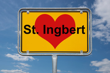 Ortstafel St. Ingbert