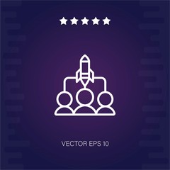 startup vector icon modern illustration