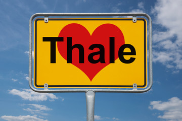 Ortstafel Thale