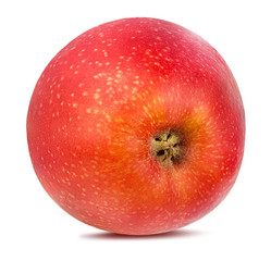 Fresh red apple isolated on white background with clipping path