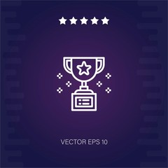 trophy vector icon modern illustration
