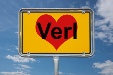Ortstafel Verl