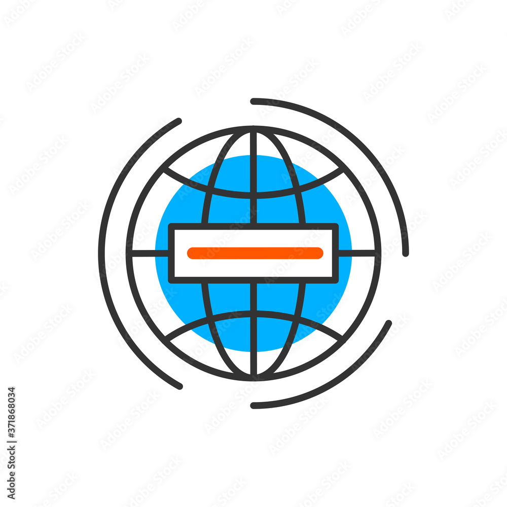 Poster web icon. website icon page symbol for your web design. internet world vector. browser. vector color