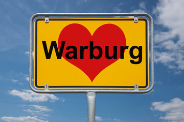 Ortstafel Warburg