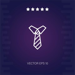 tie vector icon modern illustration