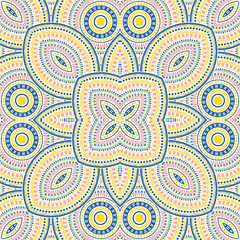 Modern victorian majolica tile seamless rapport. Ethnic geometric vector swatch. Rug print design. Traditional spanish mayolica tilework seamless pattern. Line art graphic background.