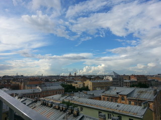 view from the top of the cathedral of st petersburg